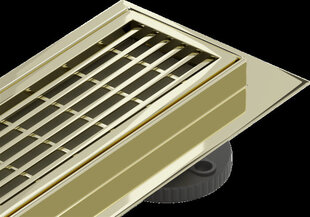 Dušas noteka Mexen Flat 360 M33, Gold, 60 cm cena un informācija | Dušas trapi | 220.lv