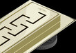 Dušas noteka Mexen Flat 360 Athens, Gold, 100 cm cena un informācija | Dušas trapi | 220.lv