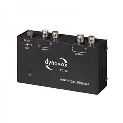 Dynavox TC-20 phono preamplifier, black / priekšpastiprinātājs atskaņotājam, melns цена и информация | Аудиоколонки | 220.lv