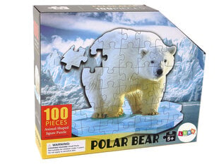 Puzle Lean Toys Ledus lācis, 100 d. cena un informācija | Puzles, 3D puzles | 220.lv