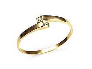 Золотое кольцо "Рубикон II" из желтого золота 585 пробы DS01G286 цена и информация | Кольца | 220.lv