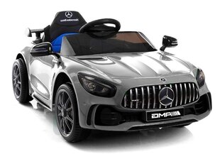 Vienvietīgs bērnu elektromobilis Mercedes GTR, sudraba krāsā cena un informācija | Bērnu elektroauto | 220.lv