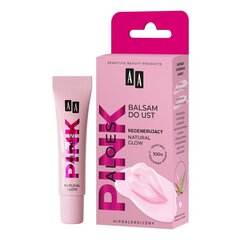 Восстанавливающий бальзам для губ AA_Aloe Pink, Natural Glow, 10 г цена и информация | Помады, бальзамы, блеск для губ | 220.lv