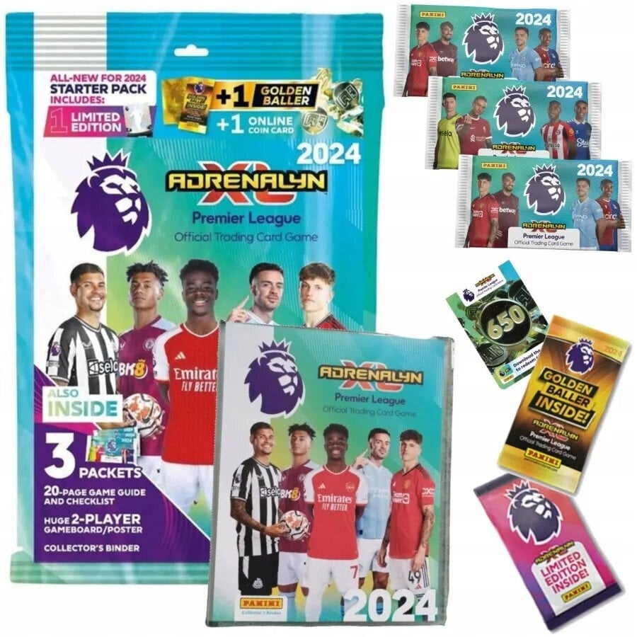 Megaset starta albums + Panini kartes Premiere League 2024 cena un informācija | Kolekcionējamas kartiņas | 220.lv