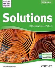 Solutions: Elementary: Student's Book 2nd Revised edition цена и информация | Учебный материал по иностранным языкам | 220.lv