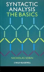 Syntactic Analysis: The Basics cena un informācija | Svešvalodu mācību materiāli | 220.lv