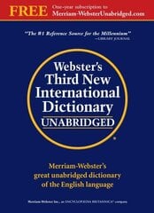 Webster's Third New International Dictionary New edition cena un informācija | Svešvalodu mācību materiāli | 220.lv