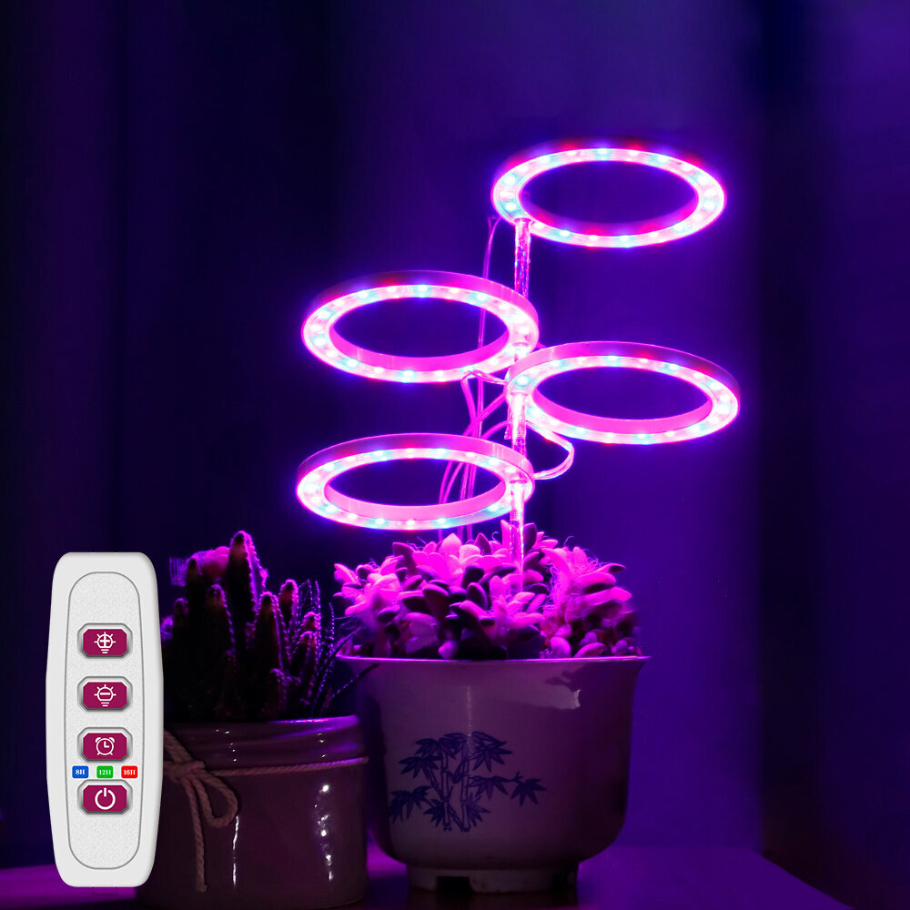 4x led augu audzēšanas lampa sarkanā krāsā cena un informācija | Diedzēšanas trauki, augu lampas | 220.lv