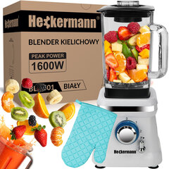 Jaudīgs blenderis tērauds+stikls 1600w 1,6l xxl цена и информация | Блендеры, измельчители | 220.lv