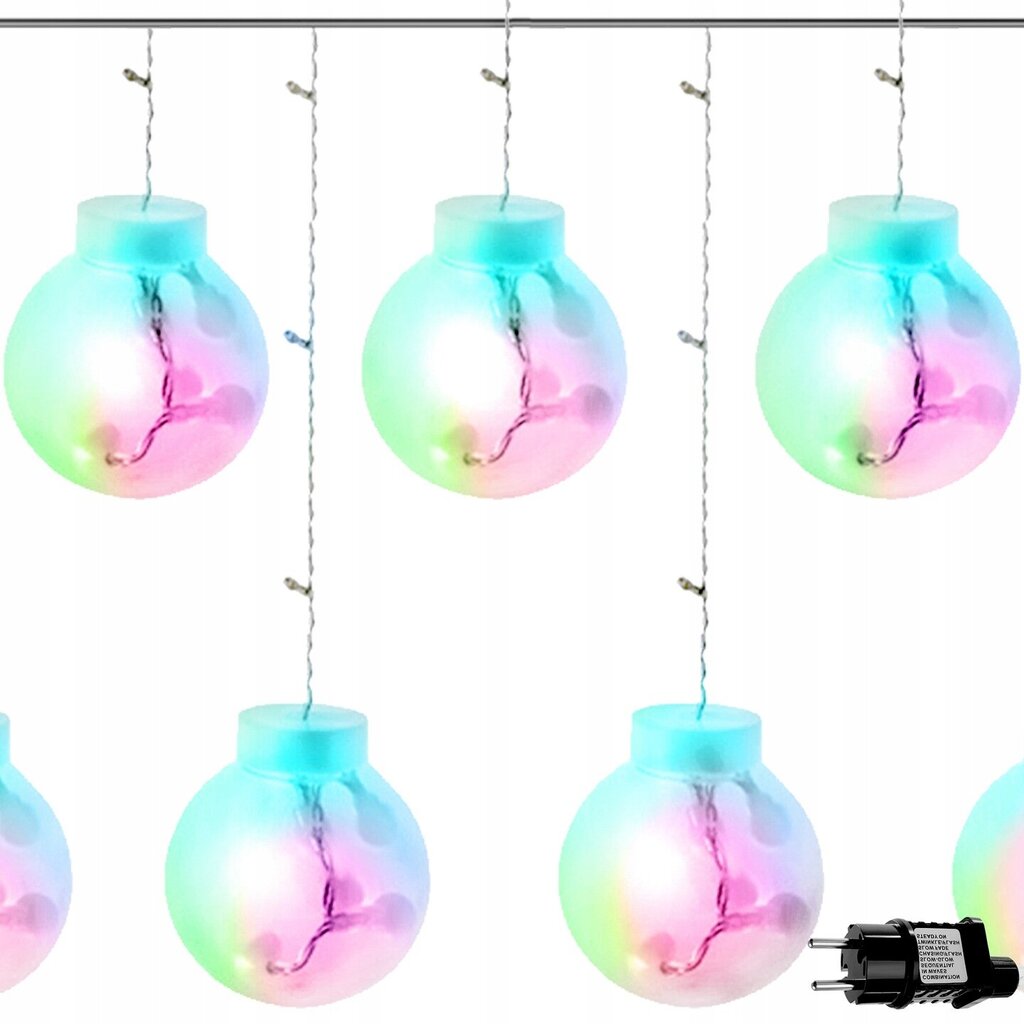 Ūdensizturīgi āra vītnes spuldzes burbuļi, 108 LED, 5,15 m цена и информация | Ziemassvētku lampiņas, LED virtenes | 220.lv