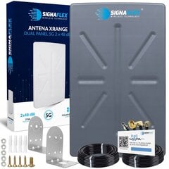 Антенна Signaflex Xrange Dual Panel 3G 4G LTE 96 dBi цена и информация | Антенны и принадлежности | 220.lv