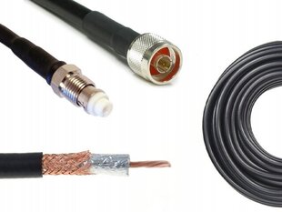 15 m antenas konektors nm-fme¯ kabelis srf1000 cena un informācija | Antenas un piederumi | 220.lv
