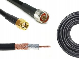 Antenas konektors 3 m nm-smam srf240 cena un informācija | Antenas un piederumi | 220.lv