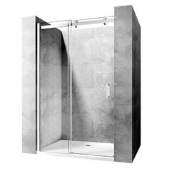 Dušas durvis Rea Nixon-2, sudrabainas 130 cm, labās puses cena un informācija | Dušas durvis, dušas sienas | 220.lv