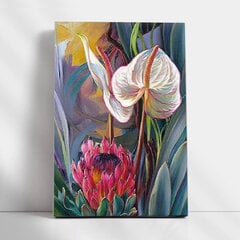 Glezna pēc numuriem ar rāmi TM Varvikas - Tropical bouquet ME1162e, 30x40 cm cena un informācija | Gleznas pēc numuriem | 220.lv