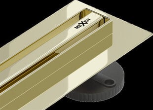 Dušas noteka Mexen Flat 360 Slim, Gold, 130 cm cena un informācija | Dušas trapi | 220.lv