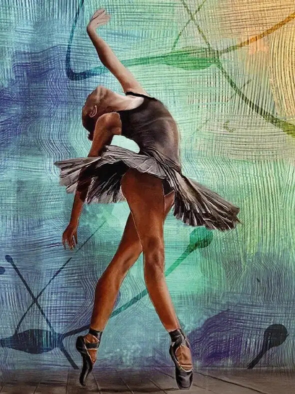 Glezna pēc numuriem ar rāmi TM Varvikas - Graceful ballerina ME1158e 30x40 cm цена и информация | Gleznas pēc numuriem | 220.lv