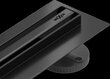 Dušas noteka Mexen Flat 360 Slim, Black, 130 cm цена и информация | Dušas trapi | 220.lv