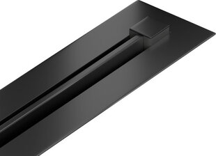 Dušas noteka Mexen Flat 360 Super Slim, Black, 150 cm cena un informācija | Dušas trapi | 220.lv