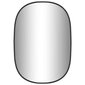 vidaXL sienas spogulis, melns, 50x35 cm cena un informācija | Spoguļi | 220.lv