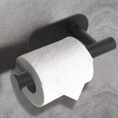 Самоклеящийся держатель для туалетной бумаги - нержавеющая сталь, крепление 3M цена и информация | Аксессуары для ванной комнаты | 220.lv