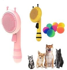 Щетка для расчесывания шерсти BeeBrush для кошек и собак с автоматическим удалением цена и информация | Средства по уходу за животными | 220.lv