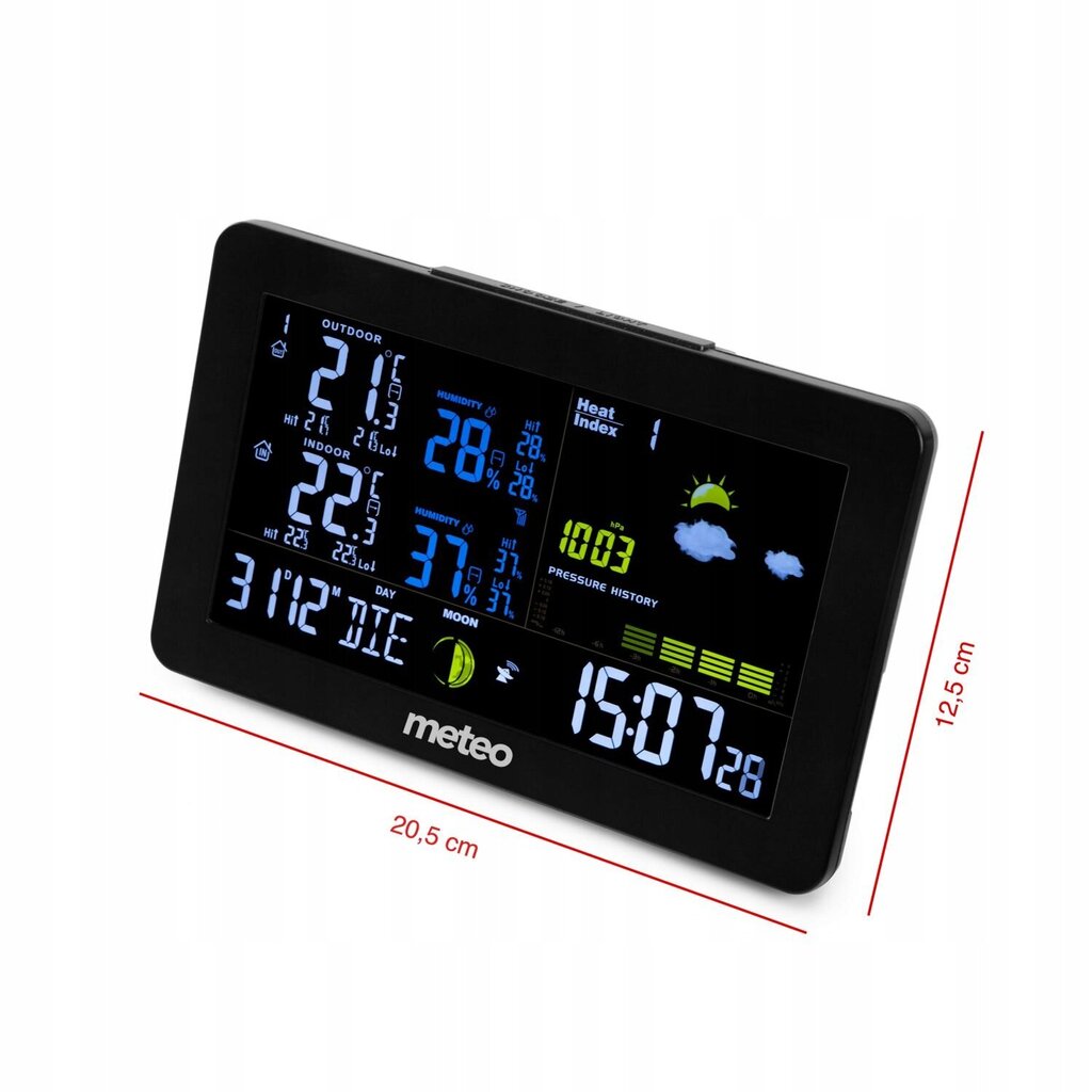 Mūsdienīga Meteo SP99 LCD VA PRO meteoroloģiskā stacija цена и информация | Meteostacijas, āra termometri | 220.lv