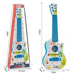 Bērnu akustiskā ģitāra Woopie, 55 cm, zila cena un informācija | Attīstošās rotaļlietas | 220.lv