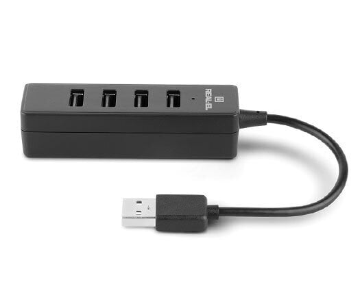 Real-El HQ-154, USB 2.0 HUB, 4 x USB цена и информация | Adapteri un USB centrmezgli | 220.lv