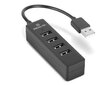 Real-El HQ-154, USB 2.0 HUB, 4 x USB цена и информация | Adapteri un USB centrmezgli | 220.lv