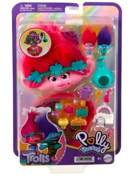 Troļļu komplekts Polly Pocket Trolls HKV39 cena un informācija | Rotaļlietas meitenēm | 220.lv