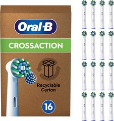 Насадки Oral-B EB50RX Pro Cross Action White на зубную щетку (6 шт.) цена и информация | Насадки для электрических зубных щеток | 220.lv