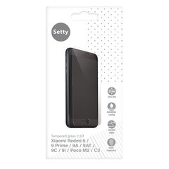 Setty rūdīts stikls 2,5 D priekš Xiaomi Redmi 9 / 9 Prime / 9A / 9AT / 9C / 9i / Poco M2 cena un informācija | Ekrāna aizsargstikli | 220.lv