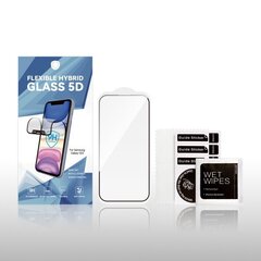 Elastīgs hibrīda stikls 5D ar rāmi priekš Samsung Galaxy A50 / A30s / A50s / A30 / A20 / M21 / M30s / M31s / M31 cena un informācija | Ekrāna aizsargstikli | 220.lv