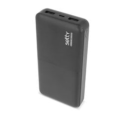 Setty  Power Bank 20000mAh Портативный аккумулятор 5V 1,5A + Micro USB Кабель Черный цена и информация | Зарядные устройства Power bank | 220.lv