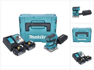 Аккумуляторная шлифовальная машинка Makita DBO 484 RMJ 18 В 112 x 102 мм + 2х аккумулятора 4,0 Ач + зарядный блок + Makpac цена и информация | Шлифовальные машины | 220.lv