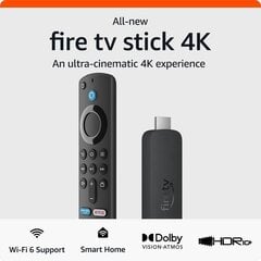 Amazon Fire TV Stick 4K, поколение 2, 2023 г. цена и информация | Аксессуары для телевизоров и Smart TV | 220.lv