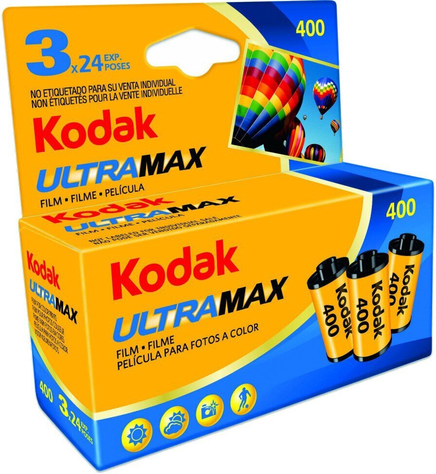 Kodak plēve UltraMax 400/24x3 цена и информация | Citi piederumi fotokamerām | 220.lv