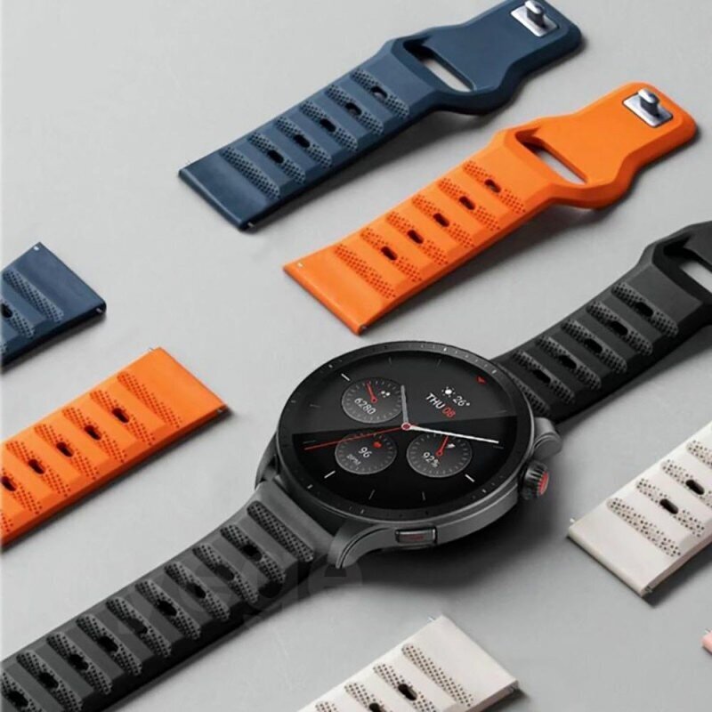 Tech-Protect pulksteņa siksniņa IconBand Line Samsung Galaxy Watch4/5/5 Pro, oranža cena un informācija | Viedpulksteņu un viedo aproču aksesuāri | 220.lv