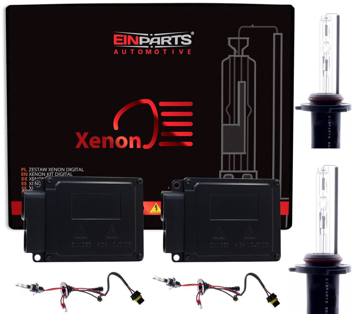 EinParts HB3 Xenon HID starta komplekts 6000K Auksti balts 12V Slim 55W 12V цена и информация | Auto 12V el. piederumi | 220.lv