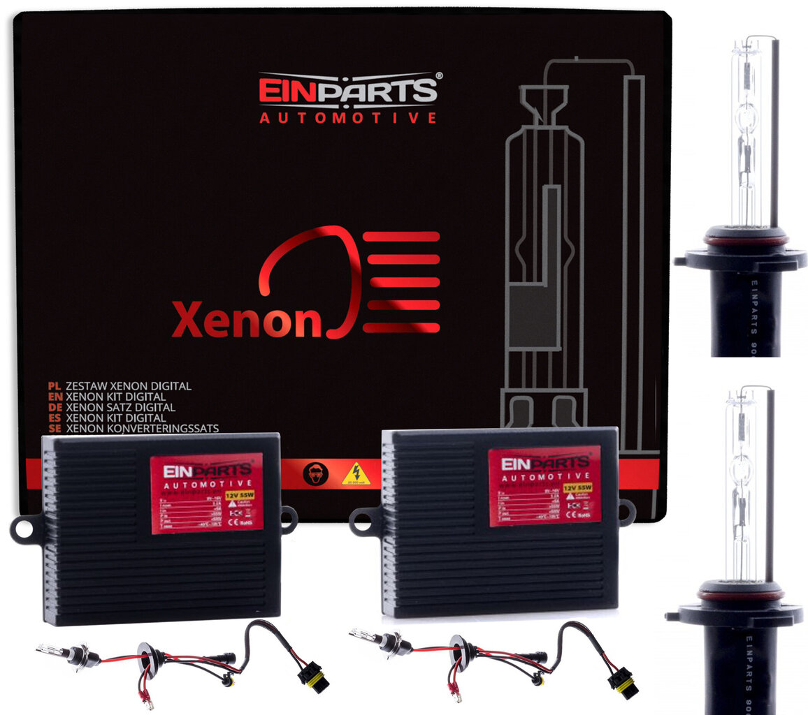 EinParts HB3 Xenon HID starta komplekts 6000K Auksti balts 12V Slim AC 35W 6.0A cena un informācija | Auto 12V el. piederumi | 220.lv