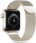Tech-Protect pulksteņa siksniņa MilaneseBand Apple Watch 42/44/45/49mm, starlight cena un informācija | Viedpulksteņu un viedo aproču aksesuāri | 220.lv