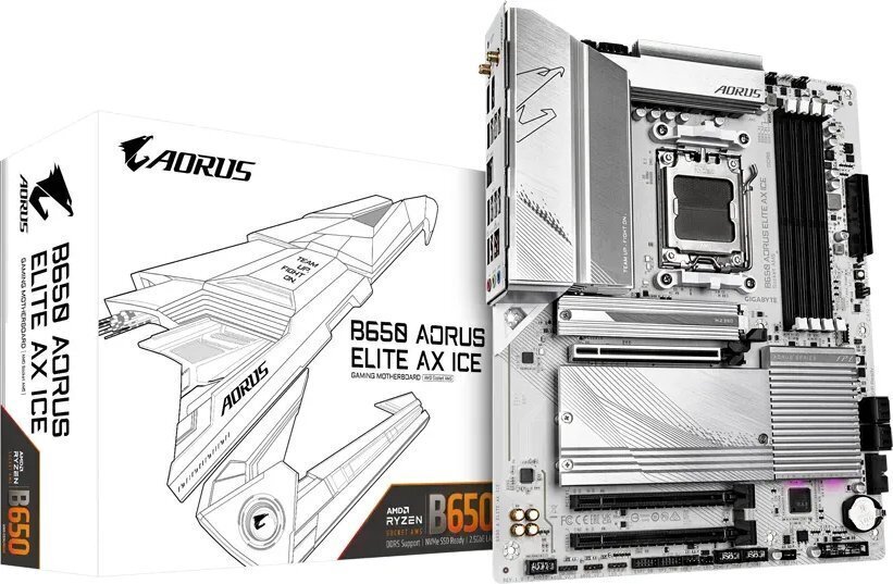 Gigabyte B650 Aorus Elite AX Ice цена и информация | Mātesplates | 220.lv