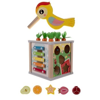 Деревянный развивающий кубик - сортер цена и информация | Развивающие игрушки | 220.lv
