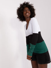 блузка rv-bz-8431-1,14p белая/черная/д.зеленая цена и информация | Женские блузки, рубашки | 220.lv