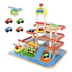 Гараж - деревянный цена и информация | Конструктор автомобилей игрушки для мальчиков | 220.lv