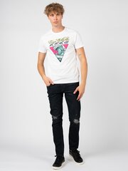 Guess t-krekls vīriešiem MBRI25KAVR4, balts цена и информация | Мужские футболки | 220.lv