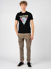 Guess T-Shirt - MBRI25KAVR4 - Черный  regular fit MBRI25KAVR4 цена и информация | Мужские футболки | 220.lv