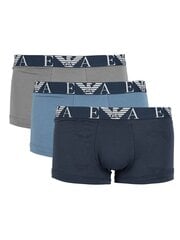 Emporio Armani Боксеры 3 Pack - 111357 2F715 - СинийВоенно-морской 111357 2F715 цена и информация | Мужские трусы | 220.lv