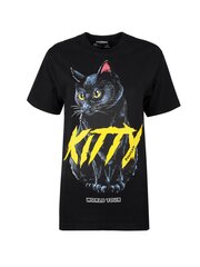 Domrebel T-shirt Meow Box T - Meow Box T-Shirt - Черный  oversized Meow Box T-Shirt цена и информация | Мужские футболки | 220.lv